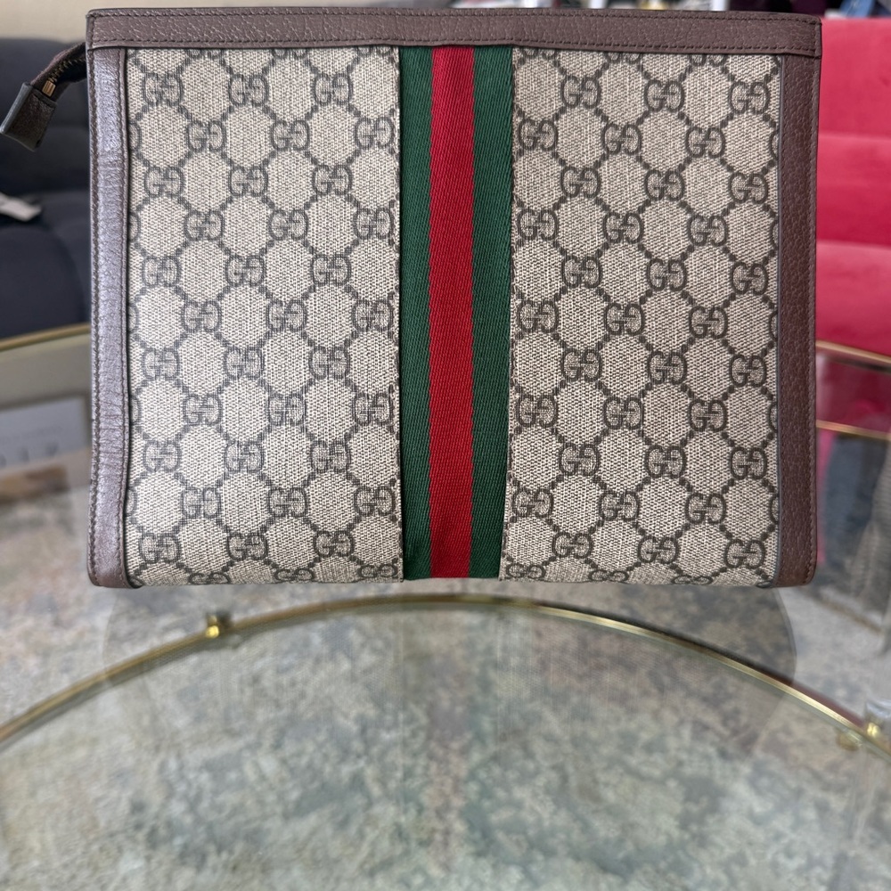 Gucci Ophidia GG Supreme Pouch - Classic Web Stripe - Picture 3 of 17
